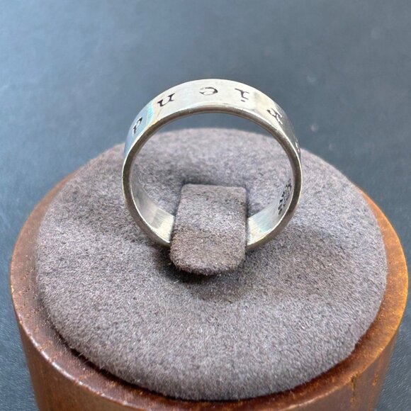 Far Fetched Sterling Silver 925 "Friends Forever" Engraved 6mm Band Ring Size 7 - Picture 6 of 13